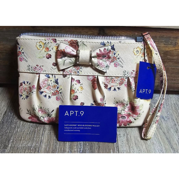 NWT Apt. 9 Floral Clutch - Picture 1 of 8